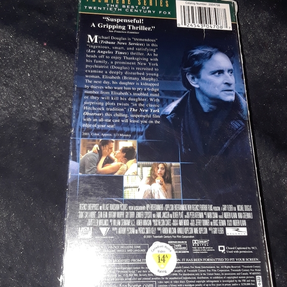 6/$15 Don't Say A Word 20th century fox home vhr video tape - Picture 3 of 4